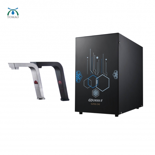 宮黛GD-CROSSⅢ觸控式冰溫熱廚下型飲水機(黑/銀)，是款智慧型廚下飲水機